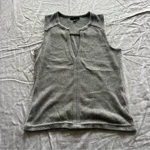 Gray Sleeveless Top